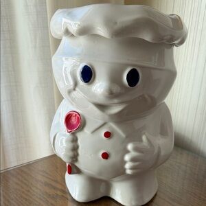 Vintage McCoy Bobby The Baker Pillsbury Doughboy Ceramic Cookie Jar